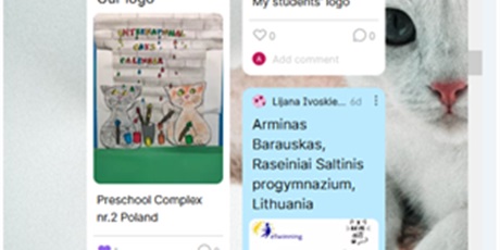 Prosimy o głosowanie na LOGO  w Projekcie E-twinning „INTERNATIONAL CATS CALENDAR”  - projekt gr III "Misiaki - Pandy" Głosowanie za pomocą linku na platformie Padlet