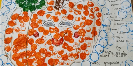 Powiększ grafikę: praca plastyczna grupy Motylki - duża dynia