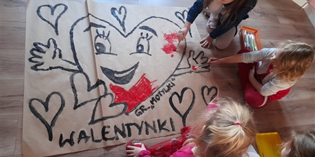 Powiększ grafikę: walentynkowy plakat serce