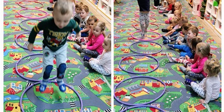 Powiększ grafikę: zajęcia ruchowe z hula-hop