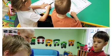 Powiększ grafikę: Dzieci malują listy do Mikołaja