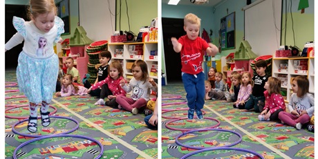 Powiększ grafikę: Zabawy ruchowe z hula-hop