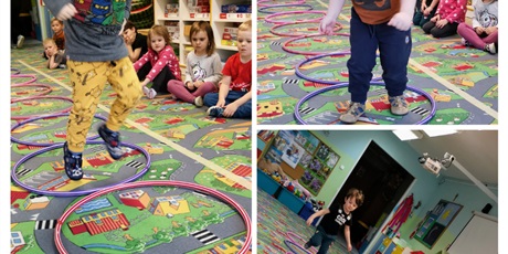 Powiększ grafikę: Zabawy ruchowe z hula-hop