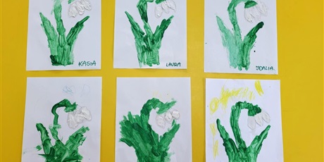 Powiększ grafikę: przebiśniegi - pracew plastyczne 